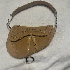 Christian Dior Crystal Studded Saddle Bag Limited Edition